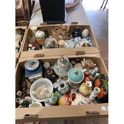 476 - 14 boxes of collectables including art glass, cut glass, ceramics, Royal Doulton, Alfred Meakin, Old... 