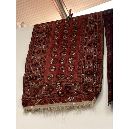 494 - Red ground Persian rug 161 x 100cm