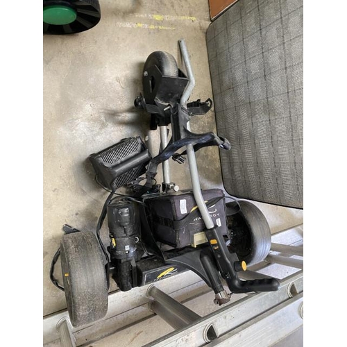 66 - Powakaddy classic legend golf trolley with battery & charger