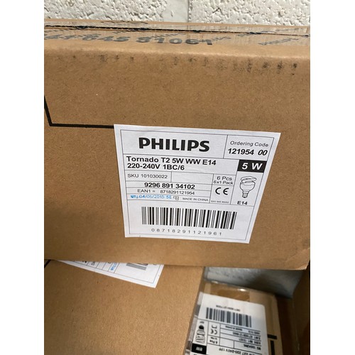 9 - Approximately 250 Philip’s E14 and Pila E27 lightbulbs (ex shop stock)