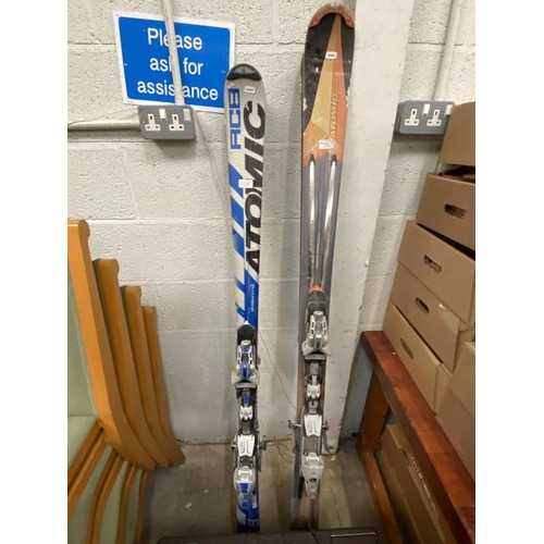 109 - Pair of Atomic RC8 skis and a pair of Atomic Beta Pulse skis