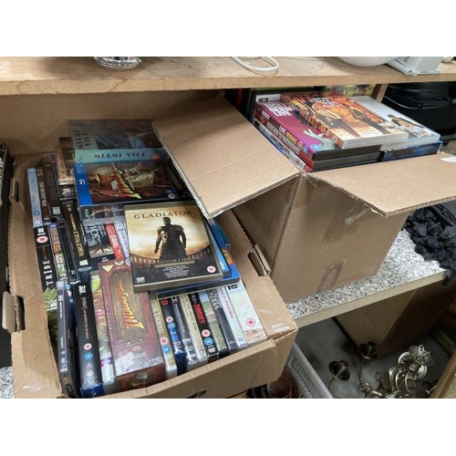 491 - Assorted DVD’s and Blu-rays including Indiana Jones, Rocky, Miami Vice etc