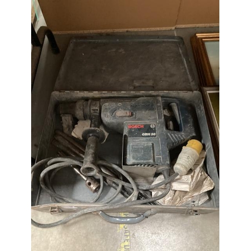 525 - Cased Bosch GBH 38 hammer drill 110V