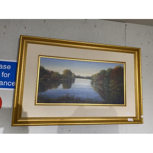 88 - Gilt framed unsigned oil on canvas 