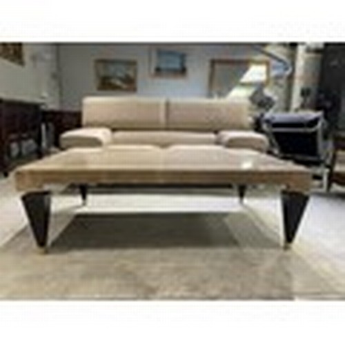 76 - Roche Bobois marble “Eiffel” coffee table 45H 140W 90D