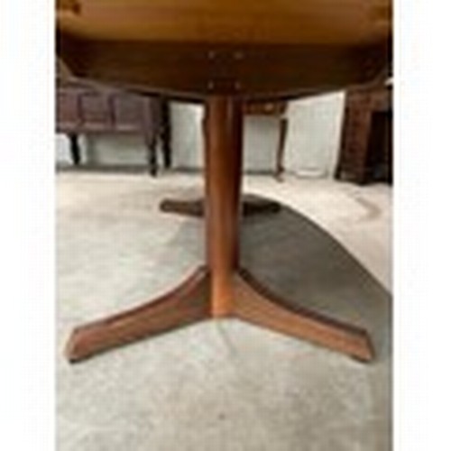 60 - Brazilian rosewood dining table by Archie Shine for Robert Heritage with 1 leaf (Purchased from Harr... 