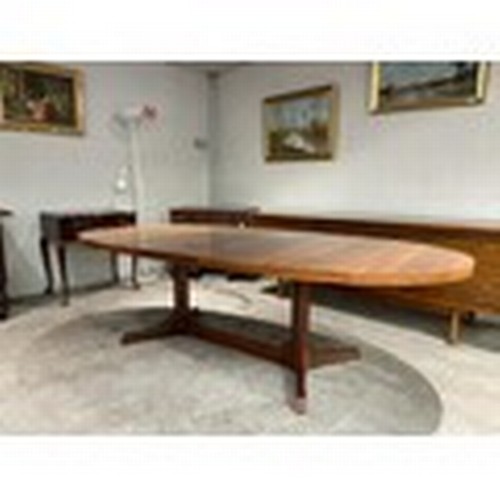 60 - Brazilian rosewood dining table by Archie Shine for Robert Heritage with 1 leaf (Purchased from Harr... 