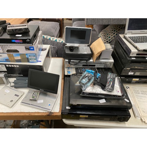 544 - Large quantity of stereo equipment including AIWA, Technics, Pioneer, Panasonic, Sony (all untested,... 