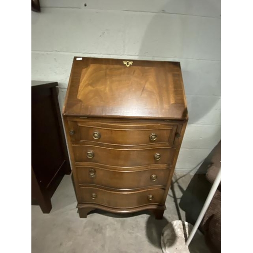 126 - Bevan Funnell mahogany bureau 95H 53W 42D