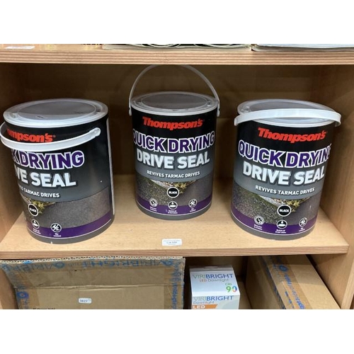 235 - 3 x 5L tins black Quick drying  drive seal