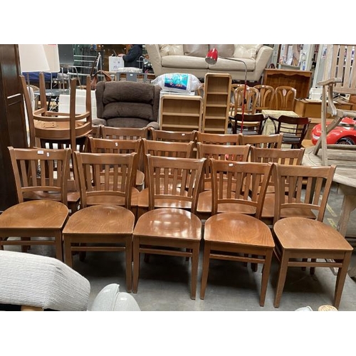 51 - 16 Polish bistro chairs 43W