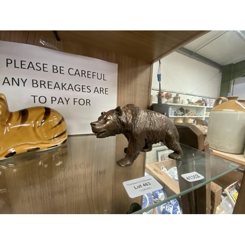 463 - Bronze bear sculpture (no signature)