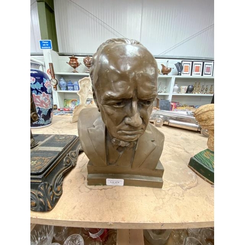 478 - Bust of Winston Churchill by M. Tait