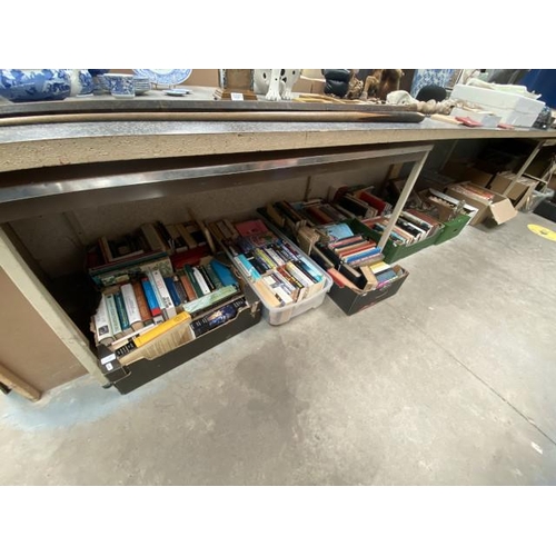 512 - 7 boxes of books including Roy Hattersley, Tim Weaver, David Baldacci, box including John Rocha for ... 