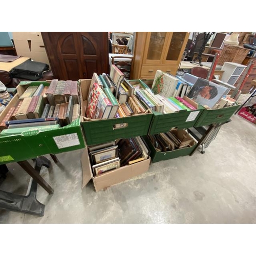 530 - 4 boxes of books incl Fishermans Handbooks, Observers Books of Common British Insects, British Wild ... 