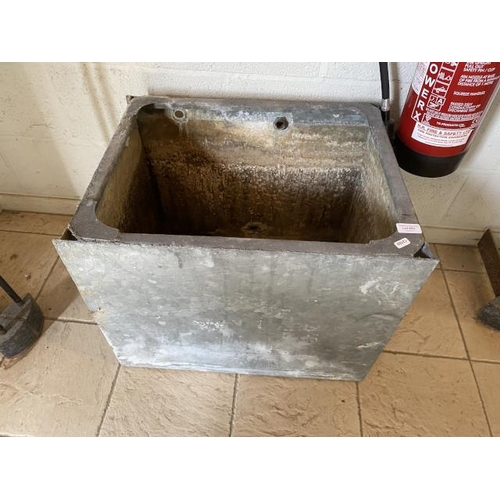 553 - Galvanised planter 60W 49D 49H