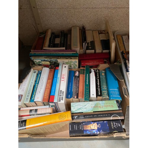 512 - 7 boxes of books including Roy Hattersley, Tim Weaver, David Baldacci, box including John Rocha for ... 