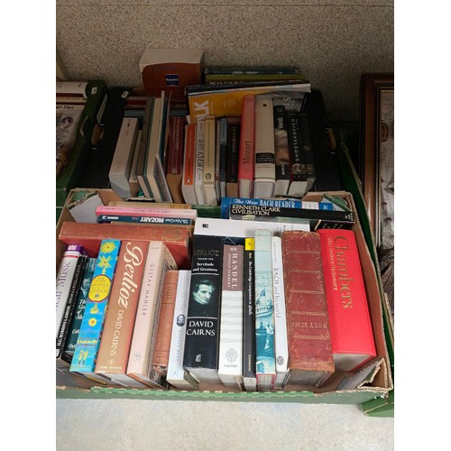 512 - 7 boxes of books including Roy Hattersley, Tim Weaver, David Baldacci, box including John Rocha for ... 