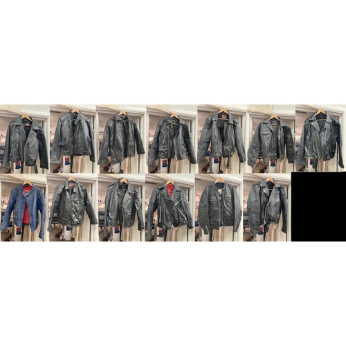 478 - Assorted leather bikers jackets etc (in various sizes)