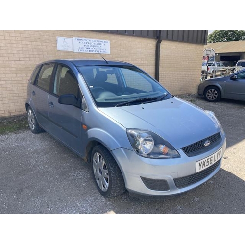 516 - YK56 LYP, Ford Fiesta Style Climate 1.4, 5 door hatchback in blue, MOT until 15/09/23, 2 keys - 70,1... 