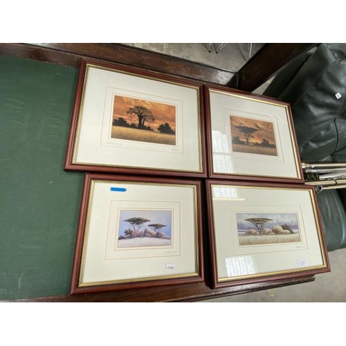 70 - 4 pencil signed prints by Malachi Smith (1948-2012, South African) 32 x 28cm , 45 x 30cm and 2x 40 x... 