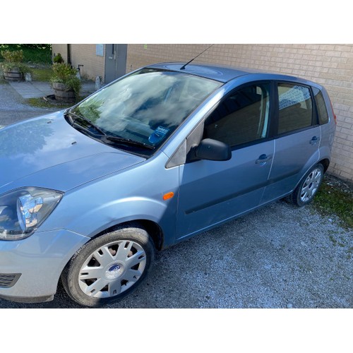 516 - YK56 LYP, Ford Fiesta Style Climate 1.4, 5 door hatchback in blue, MOT until 15/09/23, 2 keys - 70,1... 