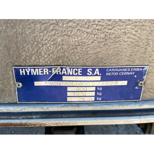 517 - Eriba-Touring Caravan (HYMER FRANCE SA, CARAVANES ERIBA 68700 CERNAY) VGNTROLL 000273828 - SERIEN-NR... 