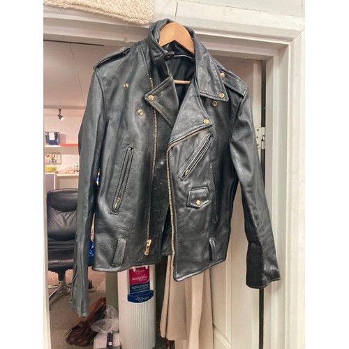 478 - Assorted leather bikers jackets etc (in various sizes)