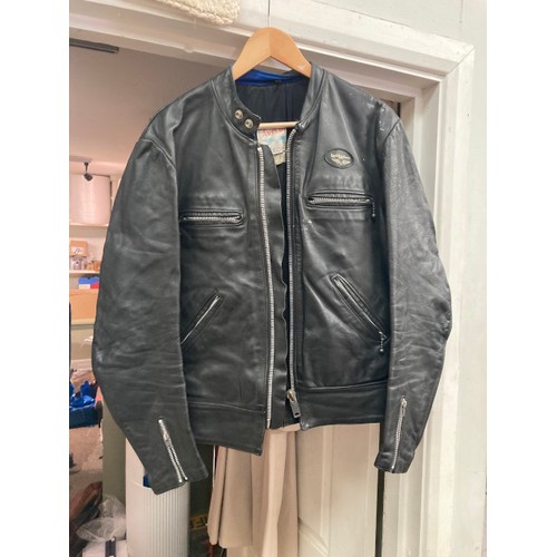 478 - Assorted leather bikers jackets etc (in various sizes)