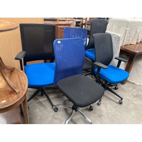 5 swivel office chairs