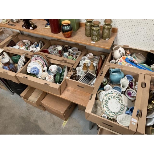 383 - 7 boxes of collectables to include Royal Doulton, Royal Worcester, Sylvac, Royal Albert “Memory Lane... 