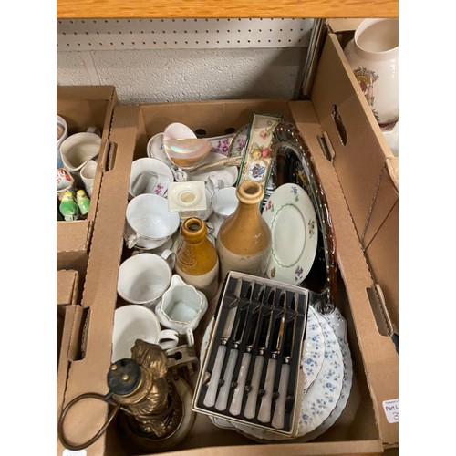 383 - 7 boxes of collectables to include Royal Doulton, Royal Worcester, Sylvac, Royal Albert “Memory Lane... 