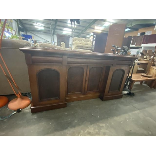 13 - Victorian mahogany sideboard 97H 187W 59D