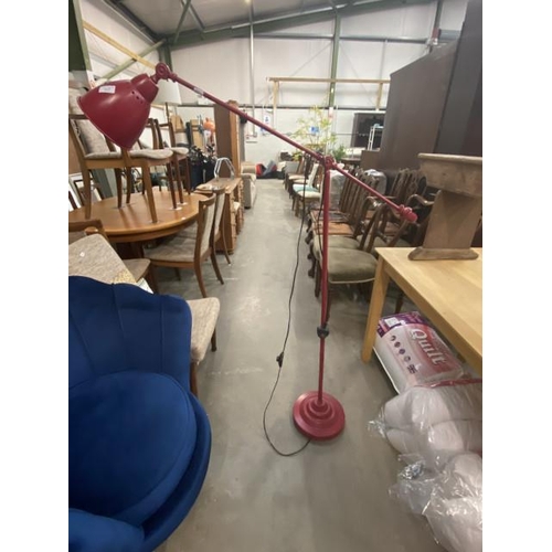 27 - Red IKEA reading lamp 145H