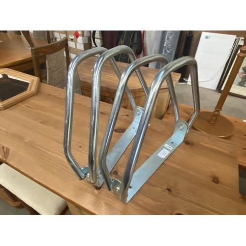 31 - 2 wall mounted bike racks