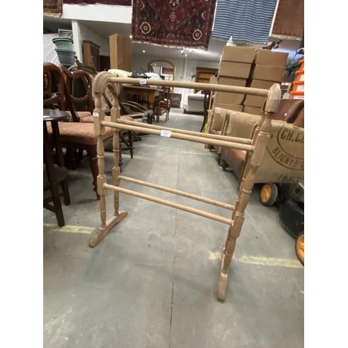 70 - Pine towel rail 77H 62W 30D