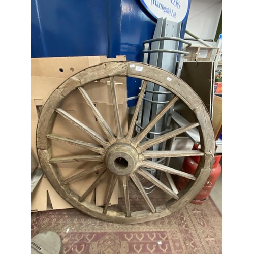 173 - Vintage cart wheel 120cm diameter