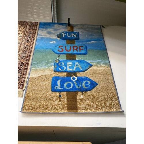 23 - Fun, Surf, Sea, Love rug 98 x 160cm