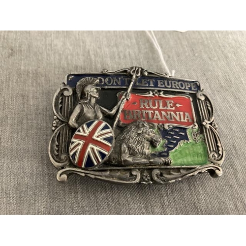 251 - 1994 American Rule Britannia belt buckle