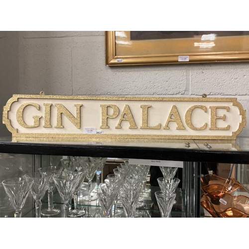 283 - 'Gin Palace' sign 78x14cm