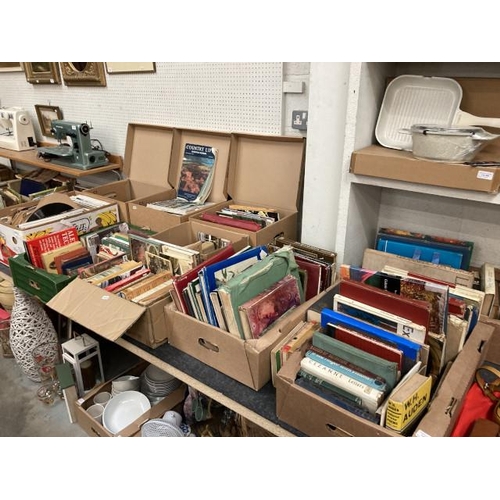 315 - 10 boxes of books & magazines inc. Country Life, The Oxford Companion to Art etc.