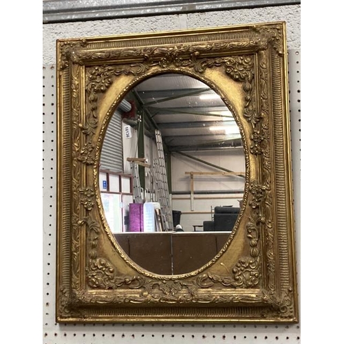 317 - Ornate gilt framed mirror 46x56cm