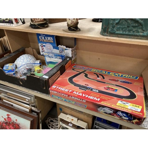 357 - Boxed micro street mayhem Scalextric, Disney Club Penguin etc.