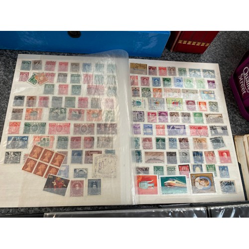 214 - Collection of stamps inc. Timbres-poste album in slipcase, FDC's, loose stamps, world etc.