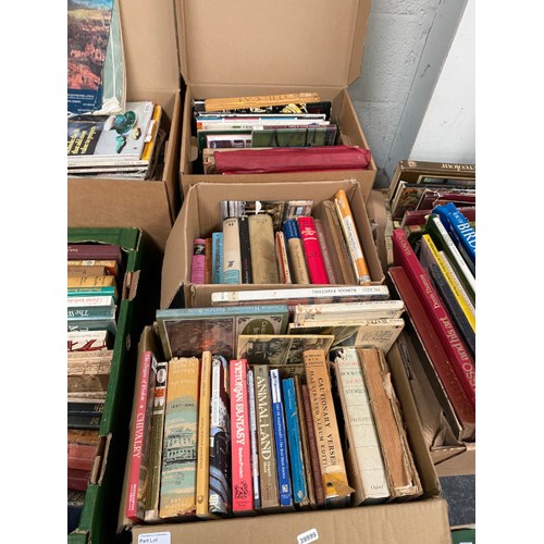 315 - 10 boxes of books & magazines inc. Country Life, The Oxford Companion to Art etc.