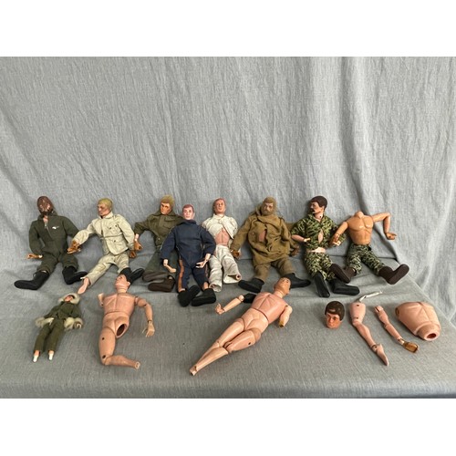 384 - Good collection of vintage Action Man dolls, boots, clothing and accessories - please see additional... 