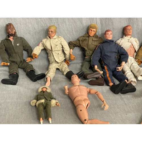 384 - Good collection of vintage Action Man dolls, boots, clothing and accessories - please see additional... 