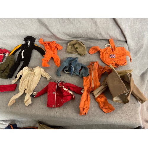 384 - Good collection of vintage Action Man dolls, boots, clothing and accessories - please see additional... 