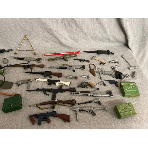 384 - Good collection of vintage Action Man dolls, boots, clothing and accessories - please see additional... 