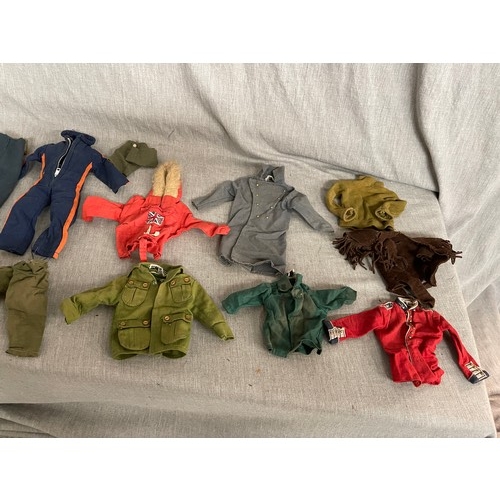 384 - Good collection of vintage Action Man dolls, boots, clothing and accessories - please see additional... 